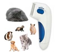 Peine eléctrico de aseo para mascotas, peine para mascotas, cepillo de aseo para perros y gatos, cepillo removedor de pelo de perros y gatos, adecuado para pelo largo y corto (talla única)