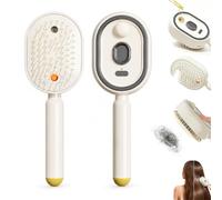 Peine eléctrico en spray con cojín de aire y masaje recargable beige