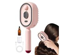 Peine Eléctrico Masajeador con Spray y Cojín de Aire, Peine Recargable con Luz, Cepillo rociador eléctrico inalámbrico anti-frizz, para cuidado del cuero cabelludo, spa y viaje