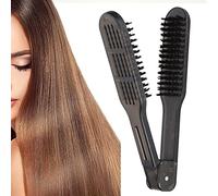 Peine enderezado del cabello de Zenithaur, cepillo para el cabello de pincel de doble cara con calor - diseño antiestático, ideal para el peinado sin esfuerzo y el desprecio