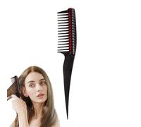 Peine enrollable, antiempalme - Peine para el peinado del cabello, peine desenredante con rodillo integrado, peines profesionales de peluquería para peluquería para peinar, cepillo de espalda, tope