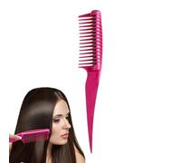Peine enrollable | Peine antiempalme | Peine de peinado con rodillo integrado, peines profesionales de peluquería para peinar, cepillos de espalda, tope, separación Holdes