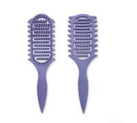 Peine ergonómico y rizado hecho de paja sostenible con características antiestáticas, diseñado para mejorar la precisión del peinado y la suavidad del cabello (violeta oscuro)