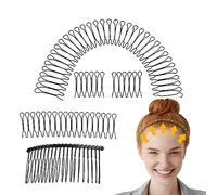 Peine fijador de acabado de cabello | Fijador de cabello invisible estirable,Peines para el cabello para mujeres Accesorios para mujeres y niñas Peinado Veeteah