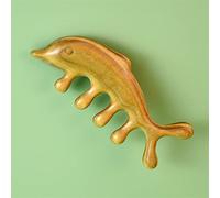 Peine for masaje de meridianos de cabeza, peine de sándalo de dientes anchos, acupuntura Gua Sha, cuero cabelludo, relajación, circulación sanguínea, antiestático, 1 Uds. (Color : 4)