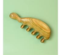 Peine for masaje de meridianos de cabeza, peine de sándalo de dientes anchos, acupuntura Gua Sha, cuero cabelludo, relajación, circulación sanguínea, antiestático, 1 Uds. (Color : 3)