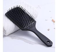 Peine for rizos de pelo, peine rodillo for soplar flequillo recto, peine cilíndrico de estilo profesional, peine de masaje, cilindro negro/105 (Color : Large square - dark green)