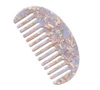 Peine francés con bolsillo ancho de dientes de mármol estampado de leopardo acetato antiestático para desenredar cepillo de pelo peluquería herramienta de peinado para mujeres niñas peines de pelo
