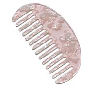 Peine francés con bolsillo ancho de dientes de mármol estampado de leopardo acetato antiestático para desenredar cepillo de pelo peluquería herramienta de peinado para mujeres niñas peines de pelo