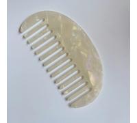 Peine geométrico con placa de ácido acético, peine sencillo de moda, retro, hermoso temperamento, semicírculo.