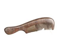 Peine grande de madera de melocotón tallado, portátil, for masaje y suavizar el cabello.(L20.5 W5.3cm)
