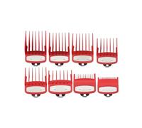 Peine Guía De Límite For Cortapelos, 8/10 Uds., Compatible Con WAHL Y Kemei | Recortadora Universal, peine guía de peluquero, herramienta de corte de pelo, peines de límite(8pcs Red)