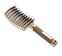 Peine Hairbrush Women Wet Curly Detangle Hair Brush Brushes Scalp Massage Comb for Salon Hairdressing Styling Tools(Gold)
