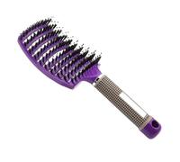 Peine Hairbrush Women Wet Curly Detangle Hair Brush Brushes Scalp Massage Comb for Salon Hairdressing Styling Tools(PURPLE)