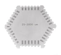 Peine hexagonal de película húmeda de acero inoxidable perfecto para medir el grosor de pintura húmeda 25 3000um en edificios y construcción