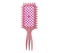 Peine hexagonal hueco para mujer, herramienta de peinado, mango cómodo, adecuado para todo tipo de cabello, mantenimiento suave del cabello