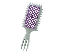 Peine hexagonal hueco para mujer, herramienta de peinado, mango cómodo, adecuado para todo tipo de cabello