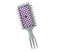 Peine hexagonal hueco para mujer, herramienta de peinado, mango cómodo, adecuado para todo tipo de cabello, mantenimiento suave del cabello