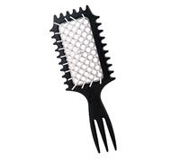 Peine hexagonal hueco para mujer, herramienta de peinado, mango cómodo, adecuado para todo tipo de cabello, mantenimiento suave del cabello