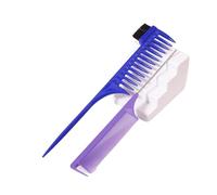 Peine Hombre 2 peines, peine largo de acero for cardar, peine de dientes anchos, especial for pelucas de cabello natural(Color01)