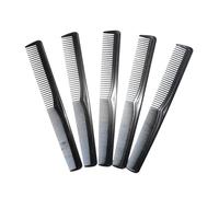Peine Hombre 5 piezas de peine de fibra for peluquería, de dientes anchos y corte fino, resistente al estilismo y al cuidado del cabello.