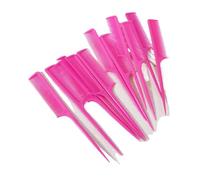 Peine Juego de 12 peines, tinte for el cabello, punta fina, apto for salones belleza y uso doméstico, especial for pelucas naturales(COLOR02)