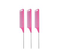 Peine Juego de peines con dientes fibra resistentes acero inoxidable for peinar el cabello(3pcs color02)