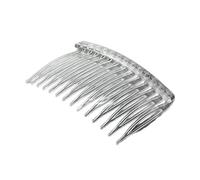 Peine lateral de metal con dientes largos, horquillas de plástico, pinzas para mujer, velo de boda, tocado decorativo, fácil de usar