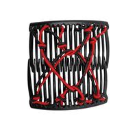 Peine mágico para el pelo, elástico de doble clip, horquilla elástica ajustable, herramienta de peinado fácil para cabello grueso y rizado, accesorios retro vintage para mujeres y niñas, soporte para