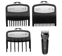Peine Maquina Cortar Pelo,3 Pzs Peine Límite para Cortapelos,Recortadores De Peine Guía,Cubierta Protectora Cortadora,Peine de Peluqueria Profesional Compatibles con Maquinillas Wahl