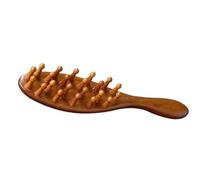 Peine Masajeador De Cabelludo Madera Mano Para Pieles Sensibles Y Herramienta Masaje Sándalo Bienestar Holístico