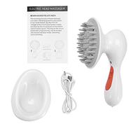 Peine masajeador del cuero cabelludo Vibración impermeable Cepillo de masaje de cabeza eléctrica para aliviar el estrés del crecimiento del cabello