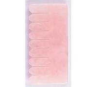 Peine masajeador, herramienta GuaSha de amatista, tablero de acupuntura de piedra, liberación de presión de cabeza, 1 Uds. (Color : Rose quartz Comb)