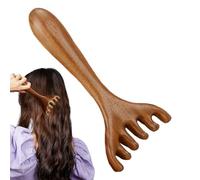 Peine Masajeador Para Cuero Cabelludo,Peine Para El Cabello | de Madera para Masaje Meridianos y Estimulación del Folículo Pilar para Crecimiento del Cabello