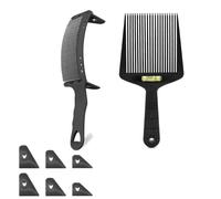 Peine Men's Hair Cutting Positioning Comb Barber Scissor Set Flat Head With Horizontal Accessories(MULTI)