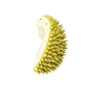 Peine multifuncional Durian para gatos, herramienta de aseo de mascotas para aliviar la picazón, arañazos en las esquinas y alimentación lenta (amarillo)