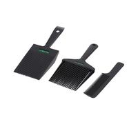 Peine Nivelador para Cortar Cabello, Juego de 3 Peines Planos con Burbuja de Nivel y Diseño Antideslizante, Herramienta Profesional de Barbería para Hombres, Tijera sobre Peine (9