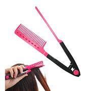 Peine Para Alisar El Cabello Con Agarre | Alisador Con Forma De V Para El Estilizado Y La Division Del Cabello - Accesorio De Peine Para Plancha De Pelo | Para Hogar Viaje Vacaciones Salidas