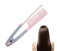 Peine Para Alisar El Cabello Con Agarre - Alisador De Cabello En Forma V Para El Estilizado Y Suavizado Del,Cepillo De Plancha Para Peinado Y Alisado Del Pelo,Para Hogar Viaje Vacaciones Sa