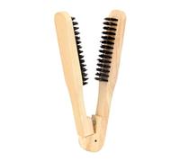 Peine para alisar el cabello,Peine de férula para el cabello, peine para rizar, herramienta desenredante de cerdas de en forma de V, peine de peinado Holdes