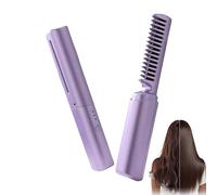 Peine Para Alisar El Pelo | Herramienta De Estilismo Portátil Y - Alisador De Cabello Con Cepillo De Cerámica | Para Uso En El Hogar Pelucas Mujeres Estilización De Niñas Y Viaje