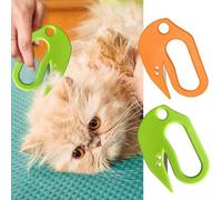 Peine para atar para mascotas de 1/2 piezas, peine de atar para gatos, peine de atar, cepillo para la pérdida de perro | Peine desenredante sin peligro para perros y para el hogar