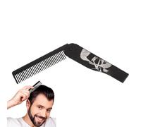 Peine para Barba, Cepillo Para Cabello Portátil De Acero Inoxidable, Peine Para Bigote Y Aseo, Para Afeitado Y Estilizado Para Hombres Papá Esposo Para Viaje Diario Hogar Oficina Y Barbero