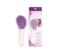 Peine para cabello con diseño de dientes, estimulador del cabelludo, hebras de deslizamiento, ligero y compacto para mujeres, hombres, oficina en casa, peine de masaje de dientes dobles