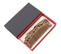 Peine para cortar el pelo Peine de pelo largo con diseño tallado de estilo chino, peine de peluquería con caja, peine for cortar el pelo, adecuado for dividir y peinar Peine desenredante para el cabel