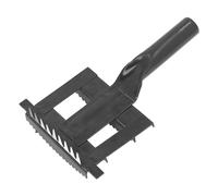 Peine para Derramar Ganado, Herramienta de Aseo para Aliviar la Picazón, Cepillo de Metal con Agarre Suave para Aliviar la Picazón de Caballos y Ganado (BLACK)