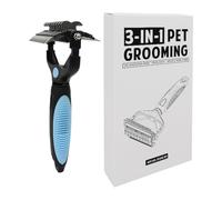 Peine para desenredar mascotas - Cepillo de aseo para mascotas, removedor de nudos de gato, rastrillos portátiles de aseo para perros, herramienta de aseo fino para desprendimiento de pelo de mascotas