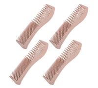 Peine para Desenredar, Peine de Dientes Anchos de Paja de Trigo, Ergonómico, Ligero y Compacto para Salón de Viaje en Casa