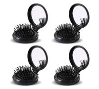 Peine Para El Cabello De 4 Piezas Con Espejo, Peine Plegable Redondo, Peine Con Colchón De Aire, Mini Peine Portátil, Peine Para El Cabello De Viaje
