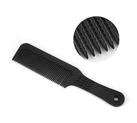 Peine para el Cabello de Muelas de Onda de Salón, Peine de Barbero, con sin Deslizamiento Profesional para Todas las Longitudes del Cabello, para Peluquería y Peinado (BLACK)